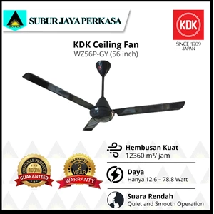 CEILING FAN KDK 56 Inch WZ56P-GY (Dark Grey)